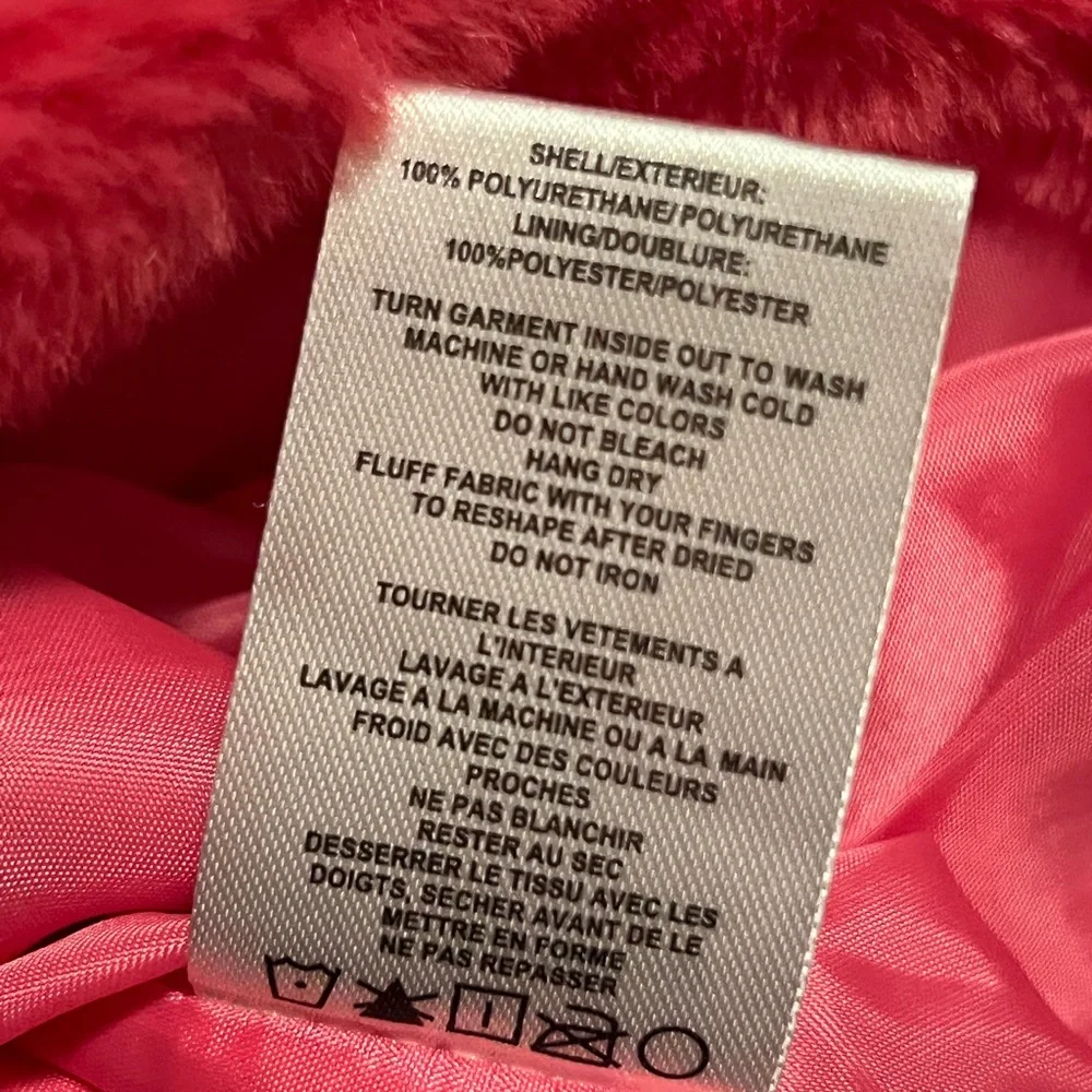 Vigoss Hot Pink Faux Fur Teddy Jacket- Size M- NWOT - Picture 8 of 8